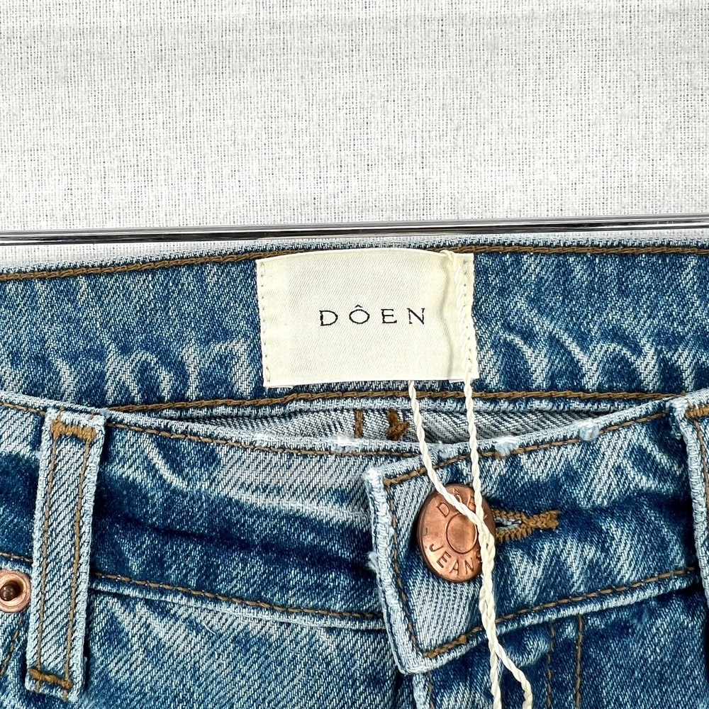 DOEN Shep Jean Laval Wash Womens 29 Blue Straight leg 100% Cotton Rigid NWT - Picture 11 of 16